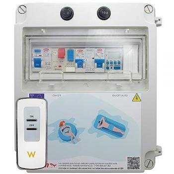 Cuadro eléctrico para clorador de piscinas 100W control ON/OFF (1CV)