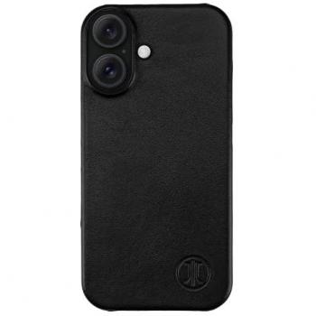 Backcover JT Berlin in pelle nera per iPhone 16 Plus – design Kreuzberg