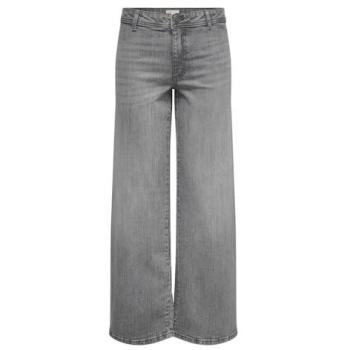 Pantaloni Wide Leg Denim Upim Donna Unisex Grigio Chiaro L