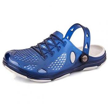 Lightweight Garden & Hospital Clogs – Men’s Non‑Slip (Black, Yellow, Blue)