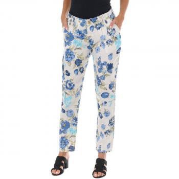 Pantaloni Lino Beige Donna 30-USA 10DBF0413