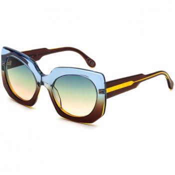 Marni Lunettes de soleil Unisexes Lac de Méduse Deep Fade Acétate Bleu clair Carré Ombré