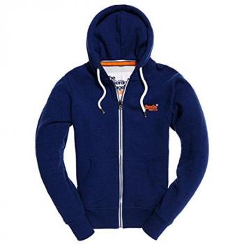 Blauer Superdry Herren-Hoodie „Sonic Blast“ – Medium