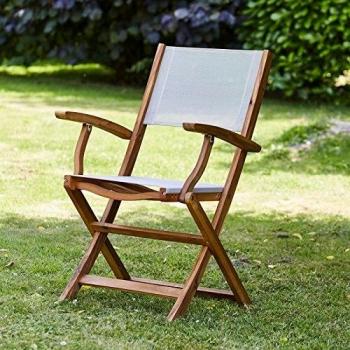 Fauteuil de Jardin Pliant Acacia Confort