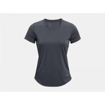 Damen T-Shirt mit Kurzärmel, Under Armour Speed Stride 2.0, Grau