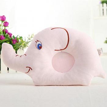 Posicionador de cabeza para bebés, diseño transpirable de cerdito y elefante, cómodo y seguro