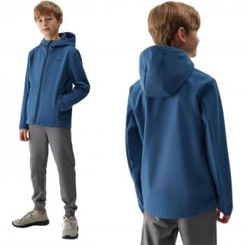 Boys' Navy Blue Softshell Sports Jacket 4F M207-33S Size 122