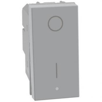 Interrupteur gris Matixgo 2p 16a 1 module