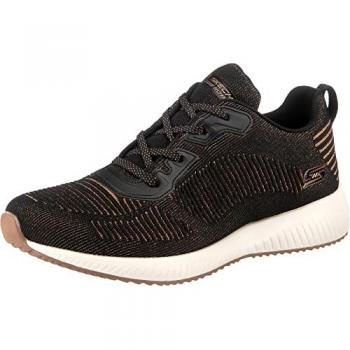 Skechers Bobs Squad Glam League Damen Sneakers 31347/BLK Schwarz 37,5