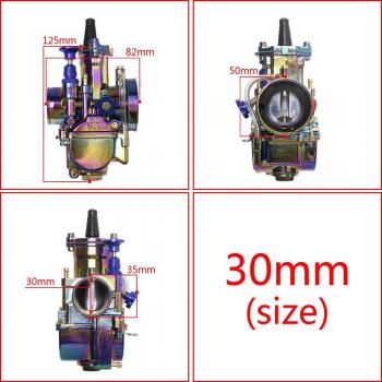 Bunte Rennmotor-Vergaserrolle 21‑42 mm – Universal für Keihin PWK mit Energie Jet
