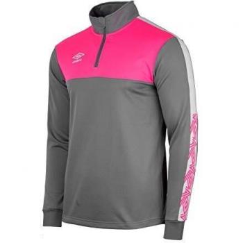 Umbro Covadonga 10-Year-Old Boys Sportswear – Grey with Fuchsia Accents