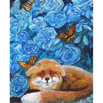 Diamond Art Fox Mosaic Painting 20X30CM