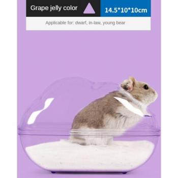 Transparent Hamster Bathing Toilet