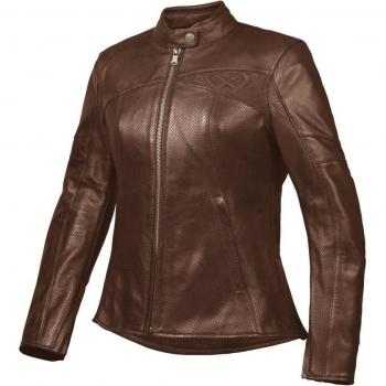 Ixon Cranky Air Veste en cuir de moto perforée pour dames Brun taille : S