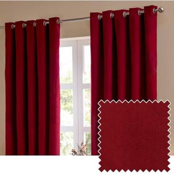 Luxury Velvet Blackout Drapery – 229 cm x 183 cm, Rich Burgundy