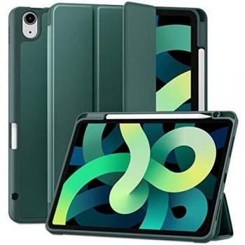 Maledan 4th Gen iPad Air Case, Soft TPU, Pencil Holder, Pine Green