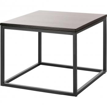 FINK Couchtisch “Novara” – quadratischer Wohnzimmertisch in Espresso/Schwarz