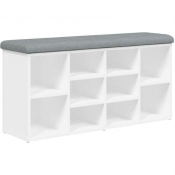 Banc de rangement chaussures blanc