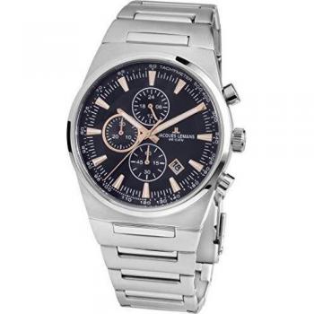 Jacques Lemans Uhr Manchester Edelstahl Chronograph Herren 1‑1734B