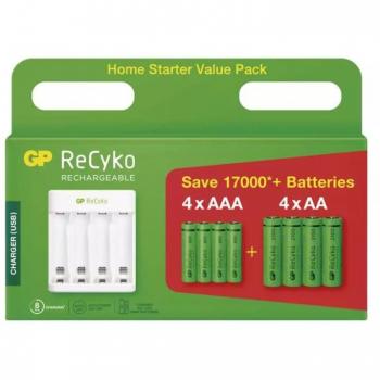 GP E411 Eco Rechargeable Battery Charging Kit