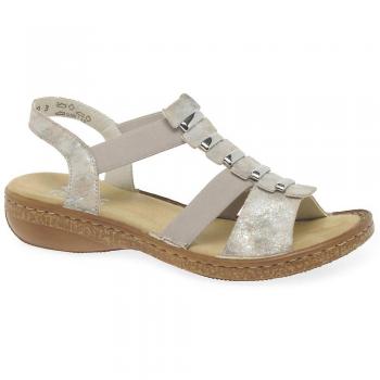 Rieker Sandalias Rosa Metálico para mujer modelo Trim Honda 5/38