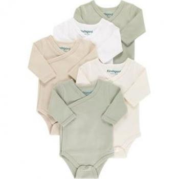Body beige incrociato a manica lunga 5 pezzi Kindsgard