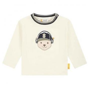 Steiff T-Shirt langarm Bär mit Kopfhörer natur 62
