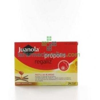 JUANOLA PASTILLAS BLANDAS PROPOLIS + MIEL Y ZINC  EUCALIPTUS 24 PASTILLAS