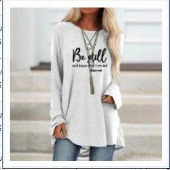 Women's Casual Printed Long Sleeve T-Shirt