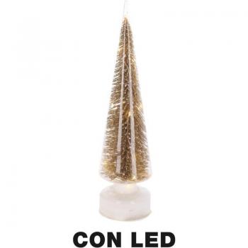 Funkelnder LED-Baum aus Glas, cm ø10h35