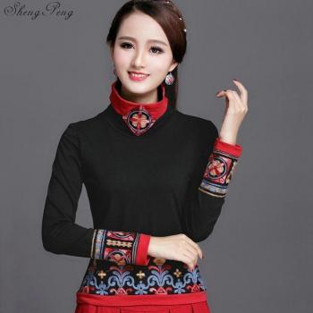 Top Estilo Retro Chino para Mujer