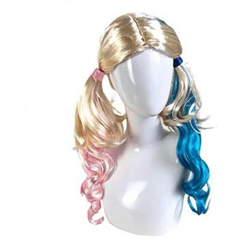 Peluca Harley Quinn para Fiesta de Disfraces