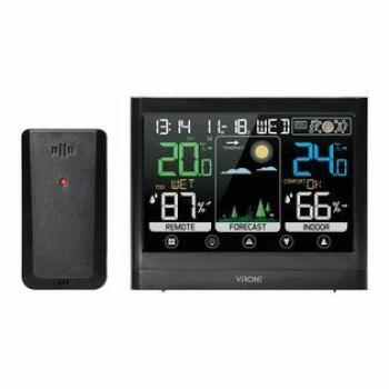Station Météo LCD Noir Orno