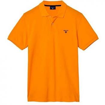 GANT Poloshirt für Herren – Sommer-Piqué-Rugger, Halbarm, Knopfleiste Gelb, XL-5