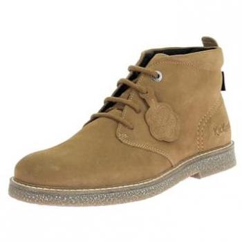 Bottes en cuir Kick Leo couleur sable 45