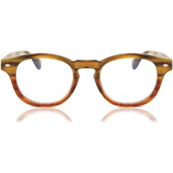 Havana Rote Multifokus Brille für Herren