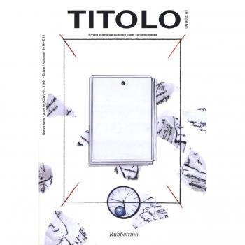 Titolo. Rivista scientifica e culturale d'arte contemporanea (Vol. 8)