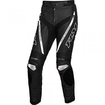 FLM Herren Kombihose Leder 3.1 schwarz/weiß 54