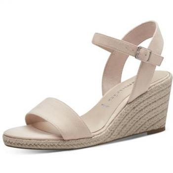 Tamaris Damen Keilsandalen 28300-251 Beige Größe 40