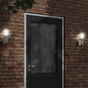 VidaXL Éclairage Mural Jardin 2 pcs – Argon Acier Inox