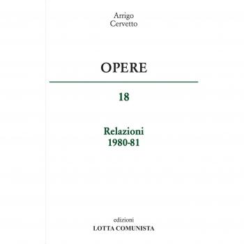 Opere. Relazioni 1980-81
