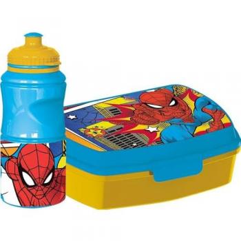 Lunch Pack Spiderman 380 ml – Borraccia e Box con Chiusura Sicurezza