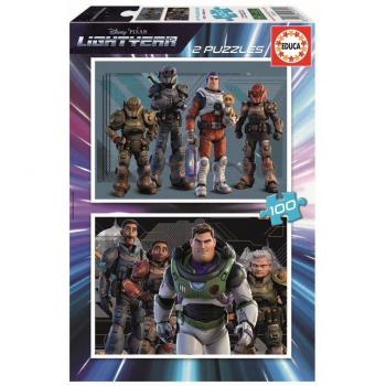 Toy story buzz lightyear puzzle doble 2x100 piezas