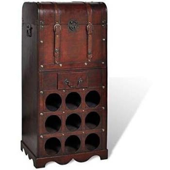 VidaXL 9-Bottle Wine Storage Rack