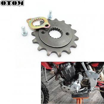 OTOM 15T Small Sprocket and Retainer Lock Plate for 520 Chain for HONDA XR400R TRX400E