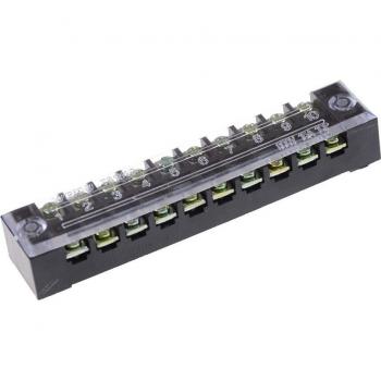 ZLinKJ 10 Position Barrier Terminal Block Strip Dual Row 600V 15A