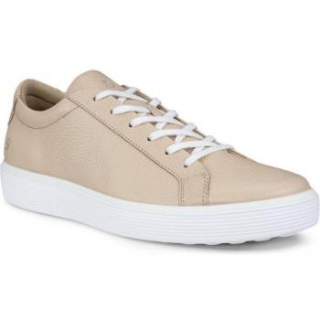 Zapatilla Ecco Soft de hombre en piel con cordones