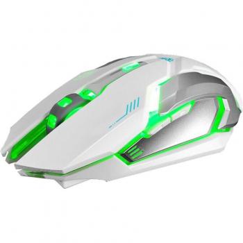 OMESHIN X7 Gaming Maus mit eingebautem Akku – 1600 DPI, leise, USB‑Verbindung, PC & Laptop
