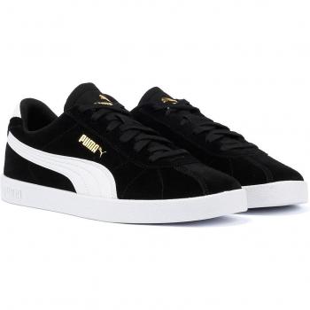 Puma Club II Black Suede Trainers