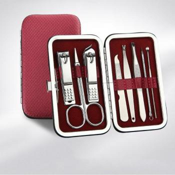 Teemo trousse de nail art 8 outils en acier inoxydable